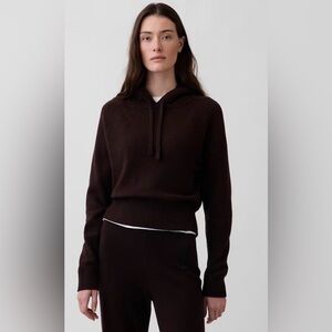 Gap Cashsoft Espresso Sweater Hoodie NWT XSP Oversized Slouchy Grunge Pullover